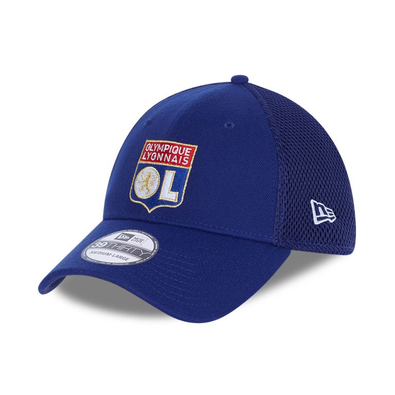 Gorras New Era 39thirty Azules - Olympique Lyonn Rear Mesh 98625MPQJ